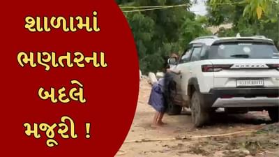 વિદ્યાર્થી ભણવા જાય છે કે મજૂરી કરવા ? શાળાના આચાર્યએ બાળકી પાસે ગાડીના કાચ સાફ કરાવ્યા, જુઓ Video