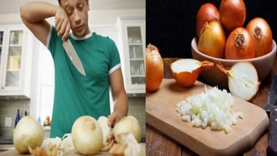 આંખોમાં બળતરા અને ડુંગળી કાપતી વખતે આંસુ આવે એ એક ખૂબ જ સામાન્ય સમસ્યા છે, જેનાથી લગભગ દરેક વ્યક્તિ પરેશાન છે. ડુંગળીમાં જોવા મળતા સિન-પ્રોપેનેથિયલ-એસ-ઓક્સાઇડ નામના રસાયણને કારણે આંસુ આવે છે, જે હવામાં ભળી જાય છે અને આંખોમાં પહોંચે છે. જણાવી દઈએ કે, આનાથી આંખમાં બળતરા થાય છે.