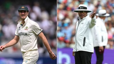 ભારતીય અમ્પાયરના એક નિર્ણય પણ ઓસ્ટ્રેલિયન કેપ્ટનને આવ્યો ગુસ્સો, ચાલુ મેચમાં થઈ બોલાચાલી