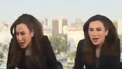 Breaking News : ઇઝરાયલે સીરિયામાં બોમ્બમારો કર્યો, એન્કર લાઈવ શો કરી રહી હતી ત્યારે થયો વિસ્ફોટ - જુઓ Video