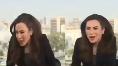 Breaking News : ઇઝરાયલે સીરિયામાં બોમ્બમારો કર્યો, એન્કર લાઈવ શો કરી રહી હતી ત્યારે થયો વિસ્ફોટ - જુઓ Video