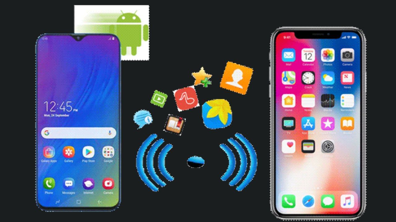 ખાતરી કરો કે તમારો એન્ડ્રોઇડ ફોન અને નવો iPhone એક જ વાઇ-ફાઇથી કનેક્ટેડ છે અને બંનેમાં સારી બેટરી છે અથવા ચાર્જ થઈ રહી છે.