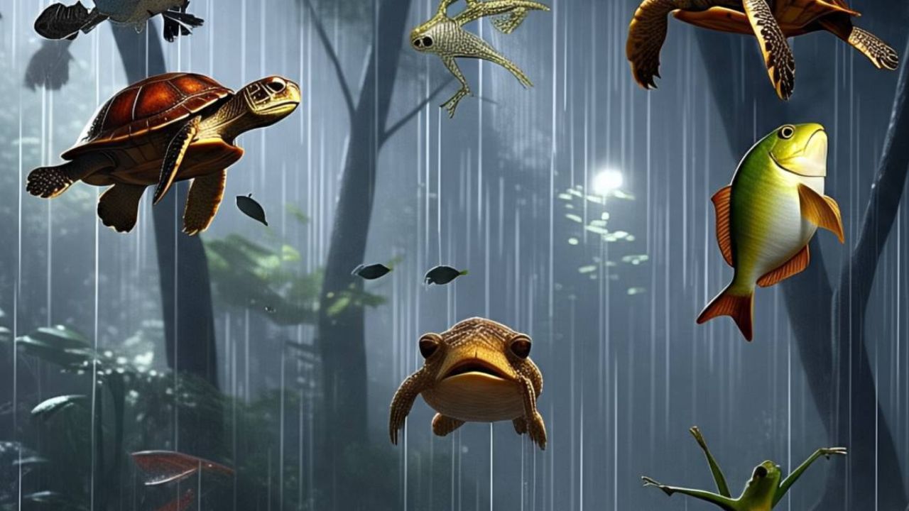 માછલીઓ ચોક્કસપણે વરસાદના પાણી સાથે આકાશમાંથી પડે છે. નિષ્ણાતોના મતે, માત્ર માછલીઓ જ નહીં પરંતુ દેડકા, કાચબા અને કરચલા જેવા જળચર પ્રાણીઓ પણ આકાશમાંથી પડે છે.