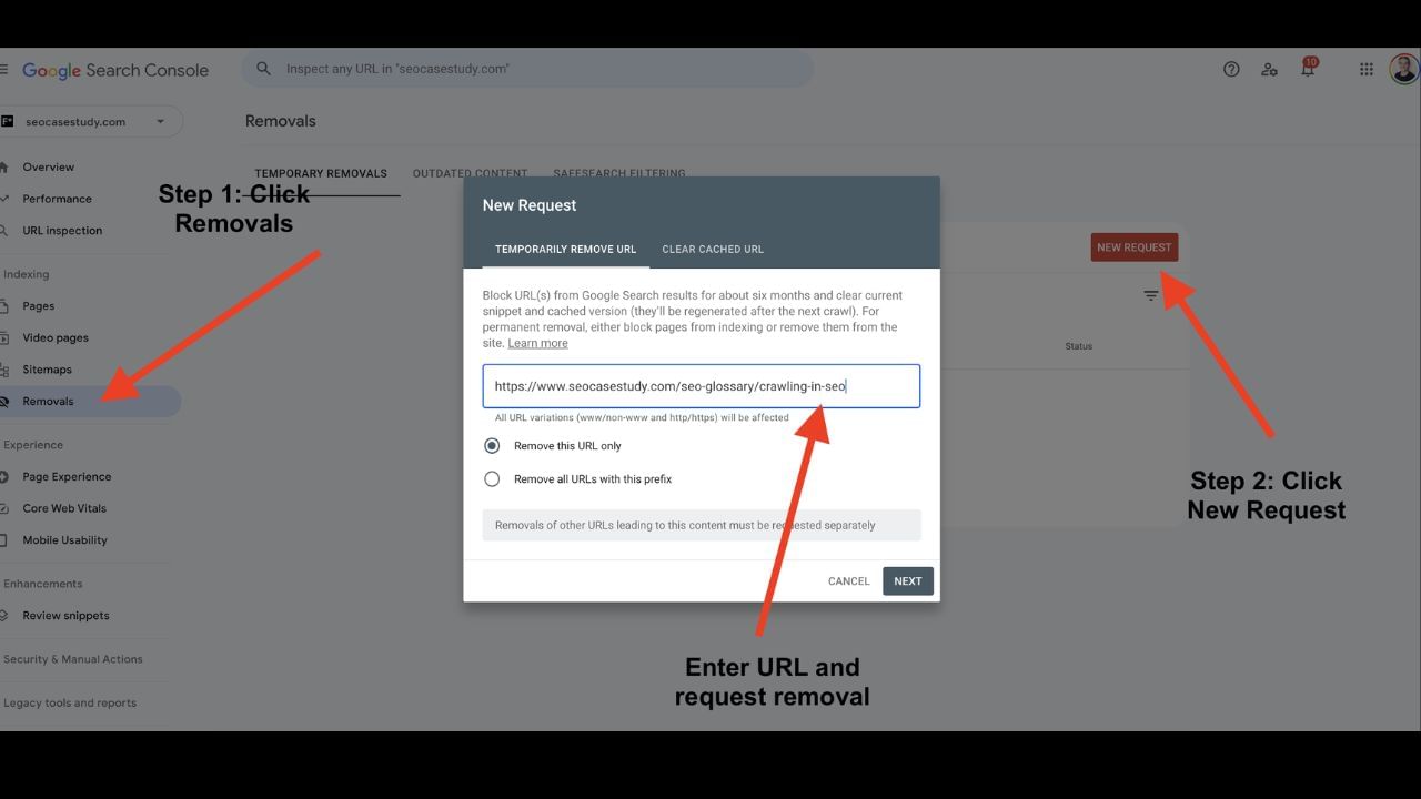 4. ડી-ઇન્ડેક્સ અને ટેકડાઉન વિનંતી Google ડી-ઇન્ડેક્સ ટૂલ support.google.com/websearch/answer/6302812 આ તમને Google શોધમાંથી તમારી વ્યક્તિગત સામગ્રીને અવરોધિત કરવાની મંજૂરી આપે છે. આ સામગ્રીને દૂર કરતું નથી, પરંતુ તે ફોટો કોઈને દેખાશે નહી. DMCA ટેકડાઉન સૂચના: જો કોઈ અન્ય તમારી કૉપિરાઇટ કરેલી સામગ્રીનો ઉપયોગ કરી રહ્યું હોય, તો તેને DMCA સૂચના દ્વારા દૂર કરી શકાય છે. અને જો તમારા ધ્વારા કોઈ બીજાનો ફોટો તમારાથી ભૂલથી લીક થઈ ગયો હોય તો પણ તમે તેને ડિલિટ કરી શકો છો