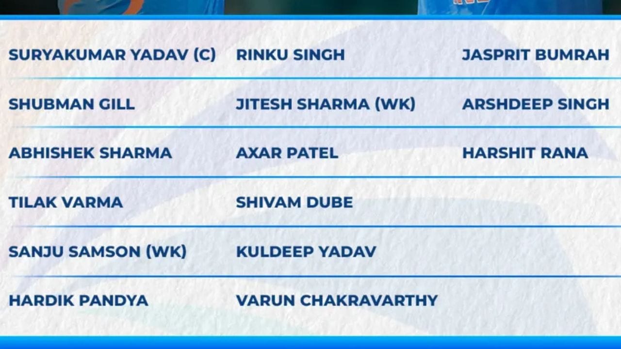 ટી20 એશિયા કપ 2025 માટે ભારતીય ટીમની કમાન સૂર્યકુમાર યાદવના હાથમાં છે. તો વાઈસ કેપ્ટનની જવાબદારી શુભમન ગિલને સોંપવામાં આવી છે. ભારતીય ટીમમાં યુવા અને અનુભવી ખેલાડીઓને તક આપવામાં આવી છે. 