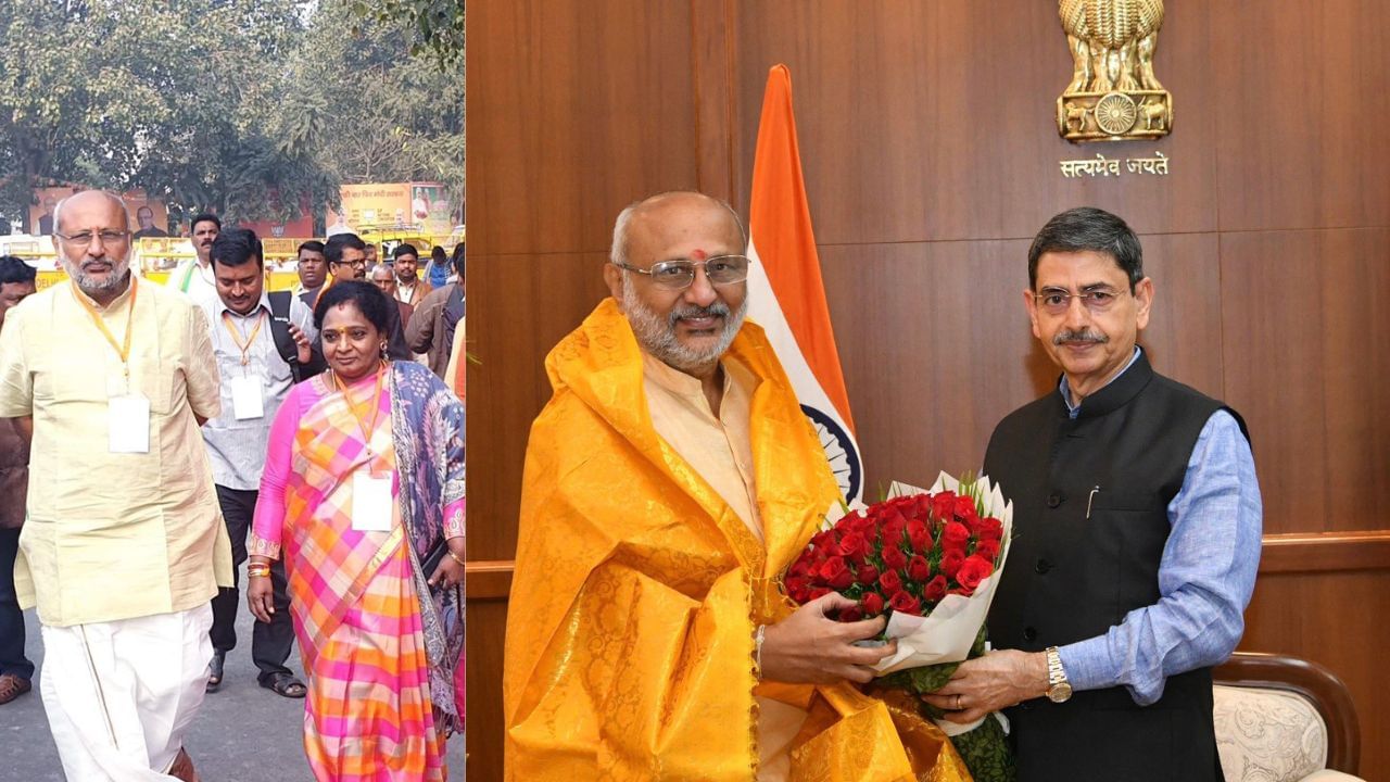 17 ઓગસ્ટ 2025ના રોજ, જગદીપ ધનખડના રાજીનામા બાદ, ભાજપના રાષ્ટ્રીય અધ્યક્ષ જે.પી. નડ્ડાએ 2025ની ઉપરાષ્ટ્રપતિની ચૂંટણીમાં રાધાકૃષ્ણનની ઉમેદવારીની જાહેરાત કરી હતી.