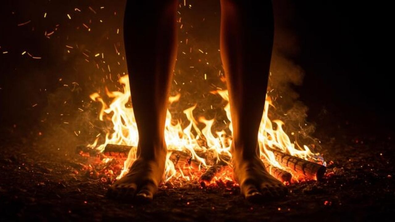 ચાણક્ય નીતિ અનુસાર, આપણે ભૂલથી પણ આગ પર પગ ન મૂકવો જોઈએ. આવું કરવું એ એક મહાન પાપ છે. આવા લોકોને જીવનભર સમસ્યાઓનો સામનો કરવો પડે છે.