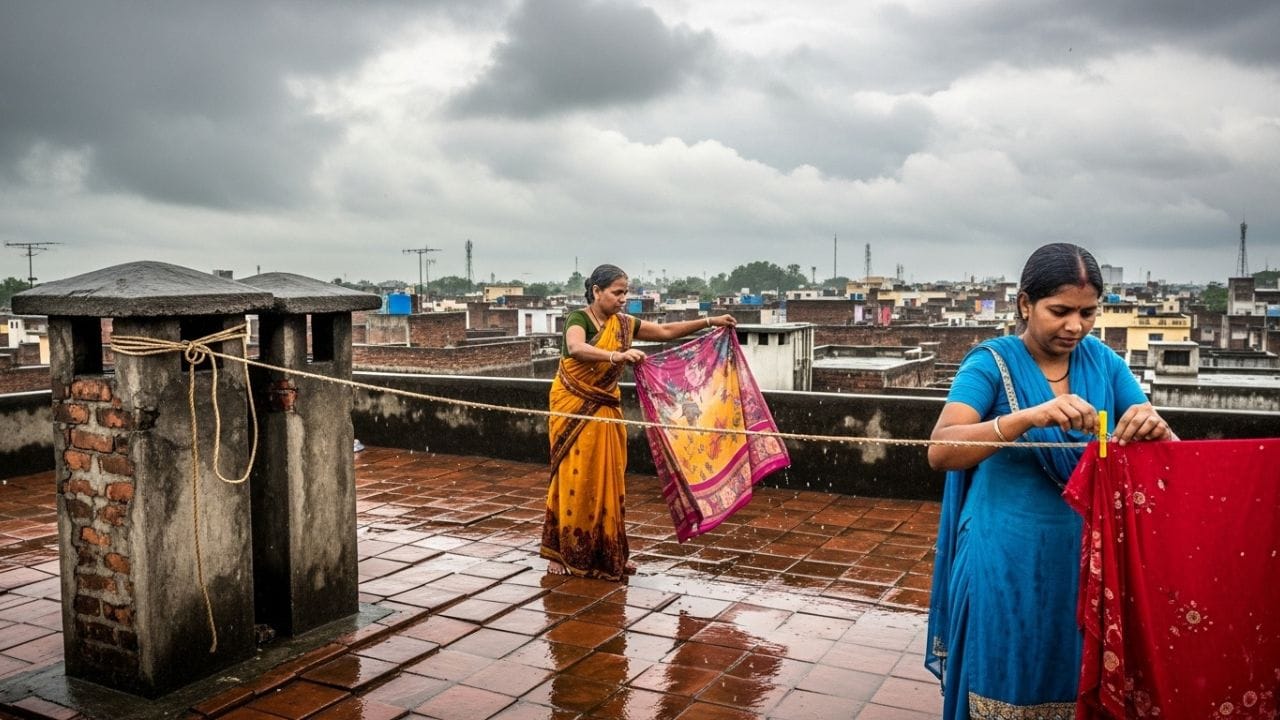 કેટલીક વાર જગ્યાના અભાવે સ્ત્રીઓ એક કપડા બીજા કપડાં પર મૂકે છે, પરંતુ તેઓ ભૂલી જાય છે કે બંને કપડાં ભીના છે અને એકબીજાનો રંગ બંને પર આવી શકે છે. આના કારણે રંગના નિશાન પણ હઠીલા બની જાય છે.