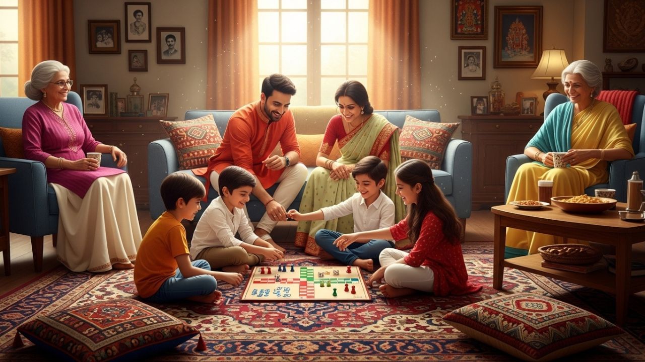 લુડો અને કેરમ: લુડો અને કેરમ જેવી રમતો ફક્ત બાળકો માટે જ નથી પરંતુ આખા પરિવારને એક કરવામાં પણ મદદ કરે છે. સાથે રમવાથી તણાવ ઓછો થાય છે અને સંબંધોમાં સકારાત્મકતા આવે છે.