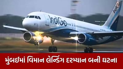 Breaking News : મુંબઈમાં ઈન્ડિગો પ્લેનની ટેલ લેન્ડિંગ દરમ્યાન રનવે સાથે ટકરાઇ, જાણો ઘટના