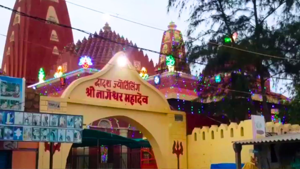 “નાગેશ્વર” શબ્દ બે ભાગોમાં વહેંચાય છે, નાગ એટલે કે સર્પ અને ઈશ્વર એટલે ભગવાન. એટલે તેનો અર્થ થયો “સર્પોના સ્વામી” અથવા “નાગોના ઈશ્વર”. પૌરાણિક માન્યતાઓ અનુસાર, આ સ્થળે ભગવાન શિવે ભક્તના રક્ષણ માટે દાનવનો સંહાર કર્યો હતો,જે સર્પના સ્વરૂપમાં ભક્તને ડરાવી રહ્યો હતો. તેથી આ સ્થાનનું નામ “નાગેશ્વર” પડ્યું.