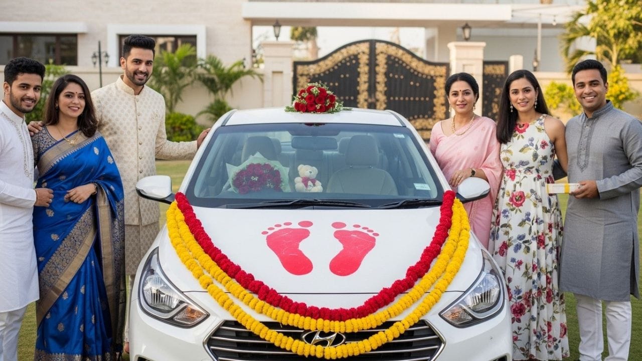 જો કાર માટે કોઈ શુભ વસ્તુ હોય તો તે છે કોઈ મંદિરે જાઓ અને પુજારી પાસે સારી રીતે તેની પૂજા કરાવો અને મીઠાઈ વહેંચો. આ બધા ટ્રેન્ડ ચાલુ થયા છે તેમાં આંધળુકિયા કરીને ના ફસાવ.