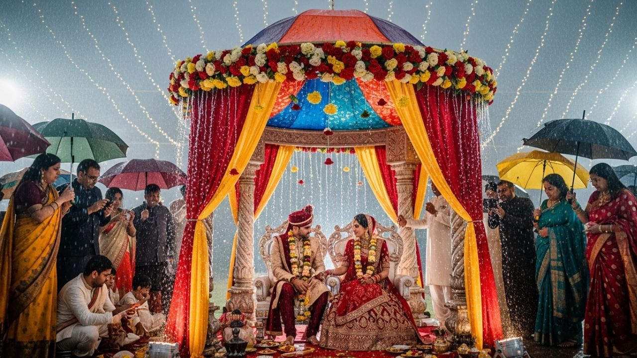 લગ્નના દિવસે વરસાદ પડવો સંકેત આપે છે કે તે દંપતીનું જીવન સુખ, સમૃદ્ધિ અને આનંદથી ભરેલું રહેશે. જ્યોતિષ શાસ્ત્રમાં, વરસાદ શુક્ર અને ચંદ્ર સાથે સંકળાયેલો છે, જેને પ્રેમ, ખુશી અને પારિવારિક સમૃદ્ધિના પરિબળો માનવામાં આવે છે. તેનો અર્થ એ છે કે ભવિષ્યમાં દંપતીને બાળકોની ખુશી મળશે અને તેમનું લગ્નજીવન સંતોષ અને ખુશીથી ભરેલું રહેશે.