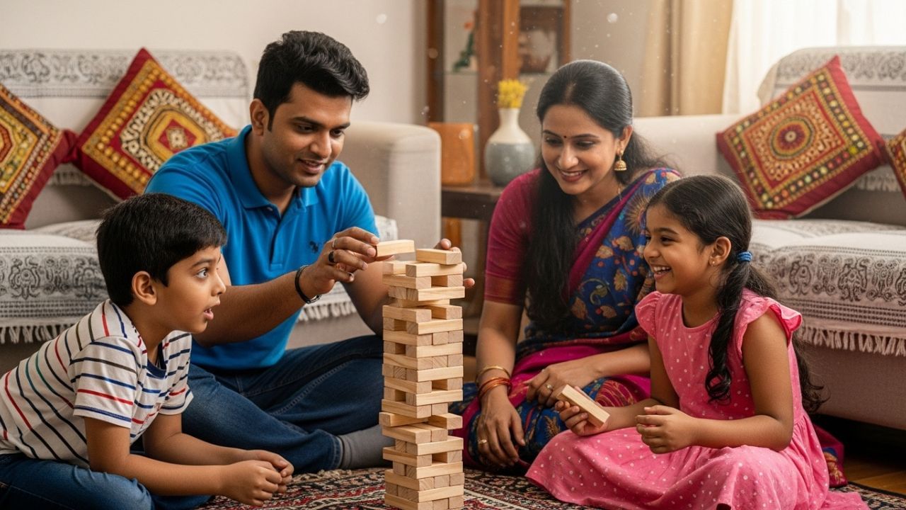 માનસિક સ્વાસ્થ્યને મજબૂત બનાવવું એ ફક્ત ધ્યાન અને દવાઓ સુધી મર્યાદિત નથી. જો તમે દરરોજ થોડો સમય ઇન્ડોર ગેમ્સ રમો છો તો તે તમારા મનને સક્રિય, ખુશ અને તણાવમુક્ત રાખવાનો એક સરળ અને મનોરંજક રસ્તો બની શકે છે.(All Image Credit - Whisk AI)