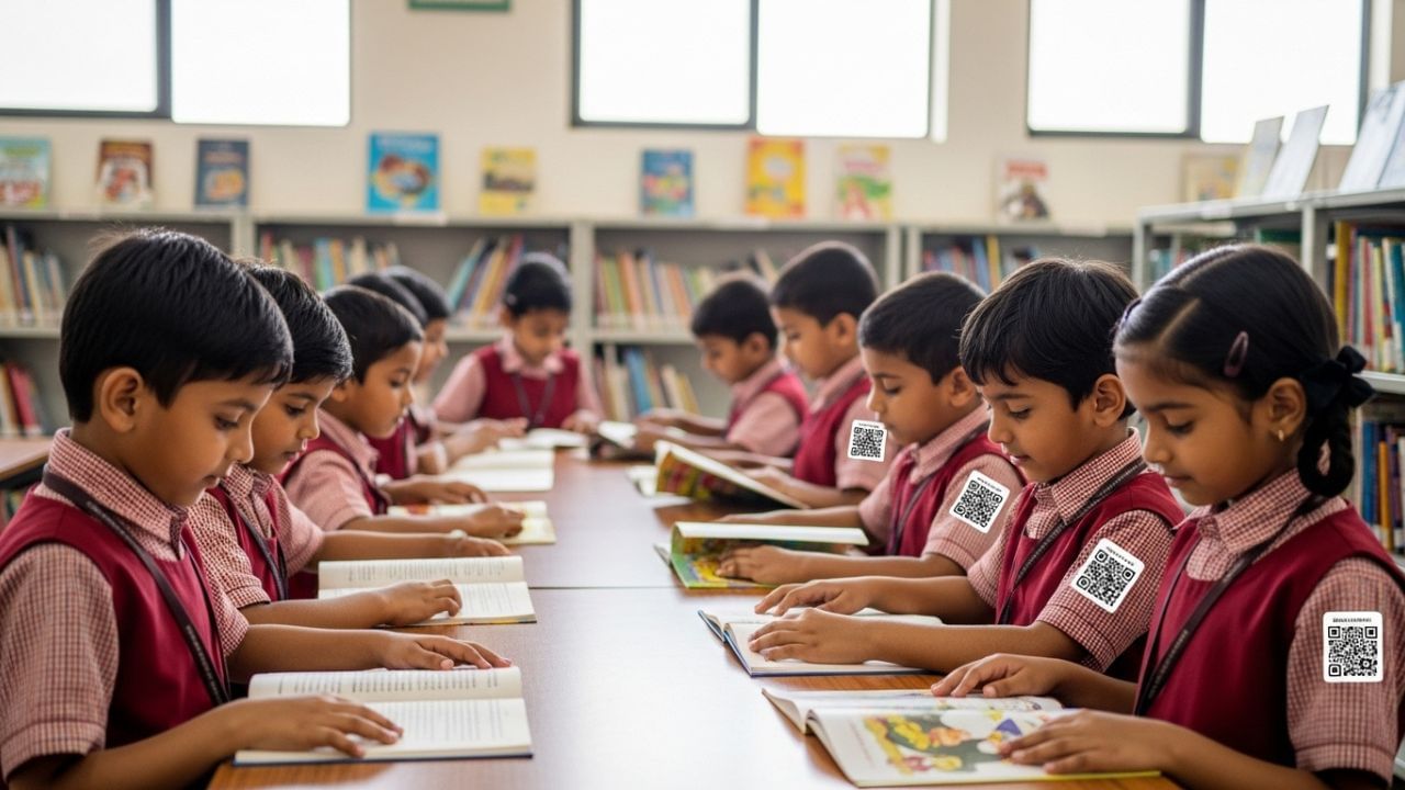 શાળા સંચાલન હવે પુસ્તકાલયને વધુ વિસ્તૃત કરવા અને બાળકો માટે ઈ-લાઇબ્રેરી શરૂ કરવાની યોજના પર કામ કરી રહ્યું છે. (All Image Credit - Whisk AI)
