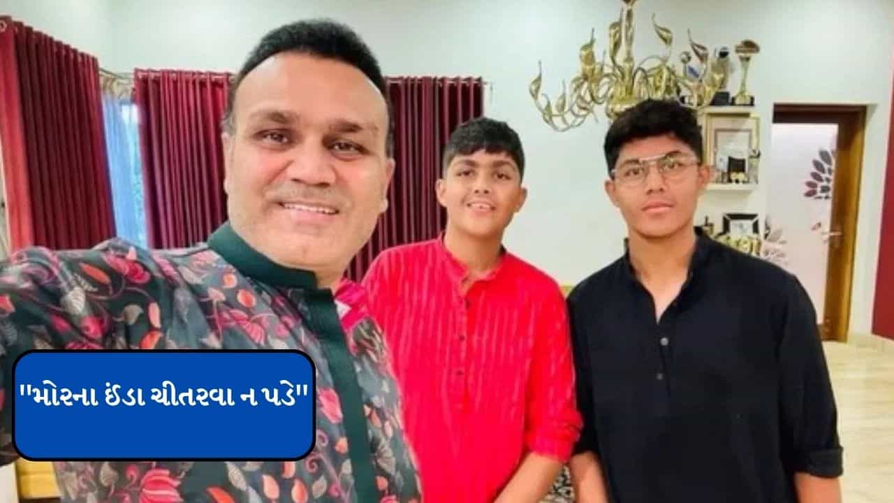 મોરના ઈંડા ચીતરવા ન પડે....સેહવાગના દીકરાએ ડેબ્યુ મેચમાં ધમાલ મચાવી, જુઓ વીડિયો