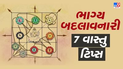 જીવનમાં સુખ અને દુઃખનો આવાગમન સ્વાભાવિક છે. ક્યારેક પરિસ્થિતિઓ આપણ પક્ષમાં માં હોય છે, તો ક્યારેક વિરોધમાં. પરંતુ જો કઠિન મહેનત અને સતત પ્રયત્નો કર્યા પછી પણ સમસ્યાઓ દૂર થતી ન હોય અને દુર્ભાગ્ય સાથ છોડતું ન હોય,તો ઘર સાથે જોડાયેલા વાસ્તુ દોષ પર ધ્યાન આપવું જરૂરી છે. વાસ્તુશાસ્ત્ર અનુસાર, કેટલાક દોષ એવા હોય છે જે પ્રગતિના માર્ગમાં અવરોધ ઉભા કરે છે. સારા સમાચાર એ છે કે કેટલાક સરળ ઉપાયો અને દૈનિક આદતો અપનાવીને આવા દોષોને દૂર કરી શકાય છે.ચાલો, જાણીએ વાસ્તુના એવા 7 સરળ અને અસરકારક ઉપાયો જે જીવનમાં સુખ-સમૃદ્ધિ લાવી શકે.