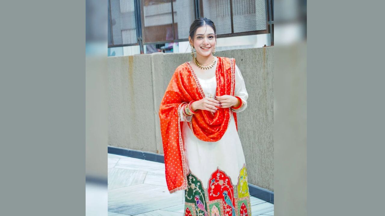 સૂટ વિશે વાત કરીએ તો, મહવશની કુર્તીના હેમ પર મલ્ટી-કલર પ્રિન્ટ છે, જેમાં મિરર વર્ક પણ છે. તેણે તેની સાથે મેચિંગ પેન્ટ પહેર્યું છે. તે જ સમયે, તેણે નારંગી દુપટ્ટા સાથે લુક પૂર્ણ કર્યો છે. આ કોમ્બિનેશન અદ્ભુત લાગે છે.