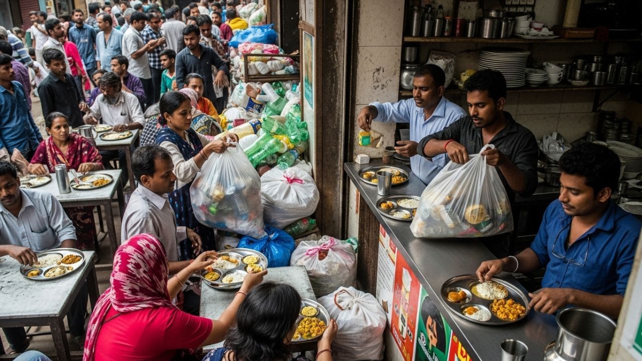 ભારત સ્થિત આ 'ગાર્બેજ કાફે' છત્તીસગઢના અંબિકાપુર શહેરમાં આવેલું છે. વાસ્તવમાં, આ પહેલ અંબિકાપુર મ્યુનિસિપલ કોર્પોરેશન દ્વારા શરૂ કરવામાં આવી હતી. 