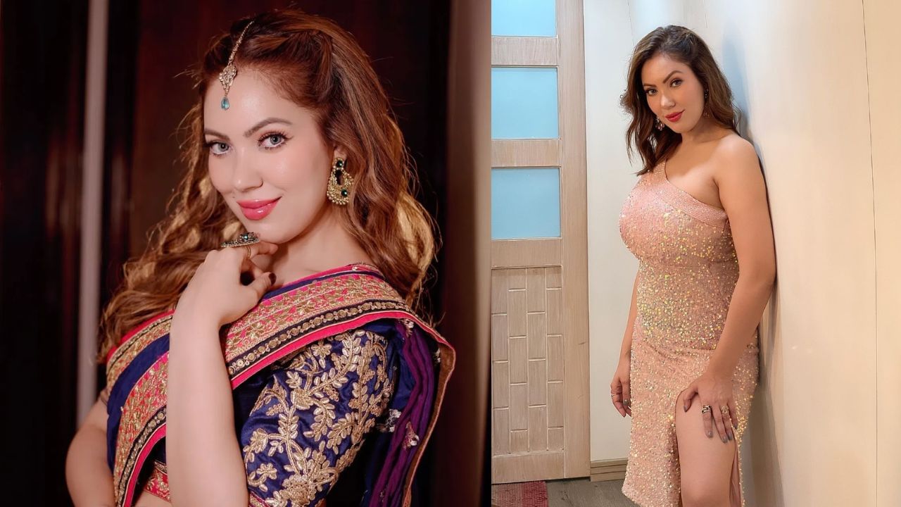 'તારક મહેતા કા ઉલ્ટા ચશ્મા' ની બબીતા ​​જી ઘણીવાર હેડલાઇન્સમાં રહે છે. રૂપવતી ભાભી સુંદરતાની બાબતમાં પણ બબીતાજી સાથે સ્પર્ધા કરે છે. ધરતી એક ગુજરાતી પરિવારની છે. તે 35 વર્ષની છે. (instagram@mmoonnastar)