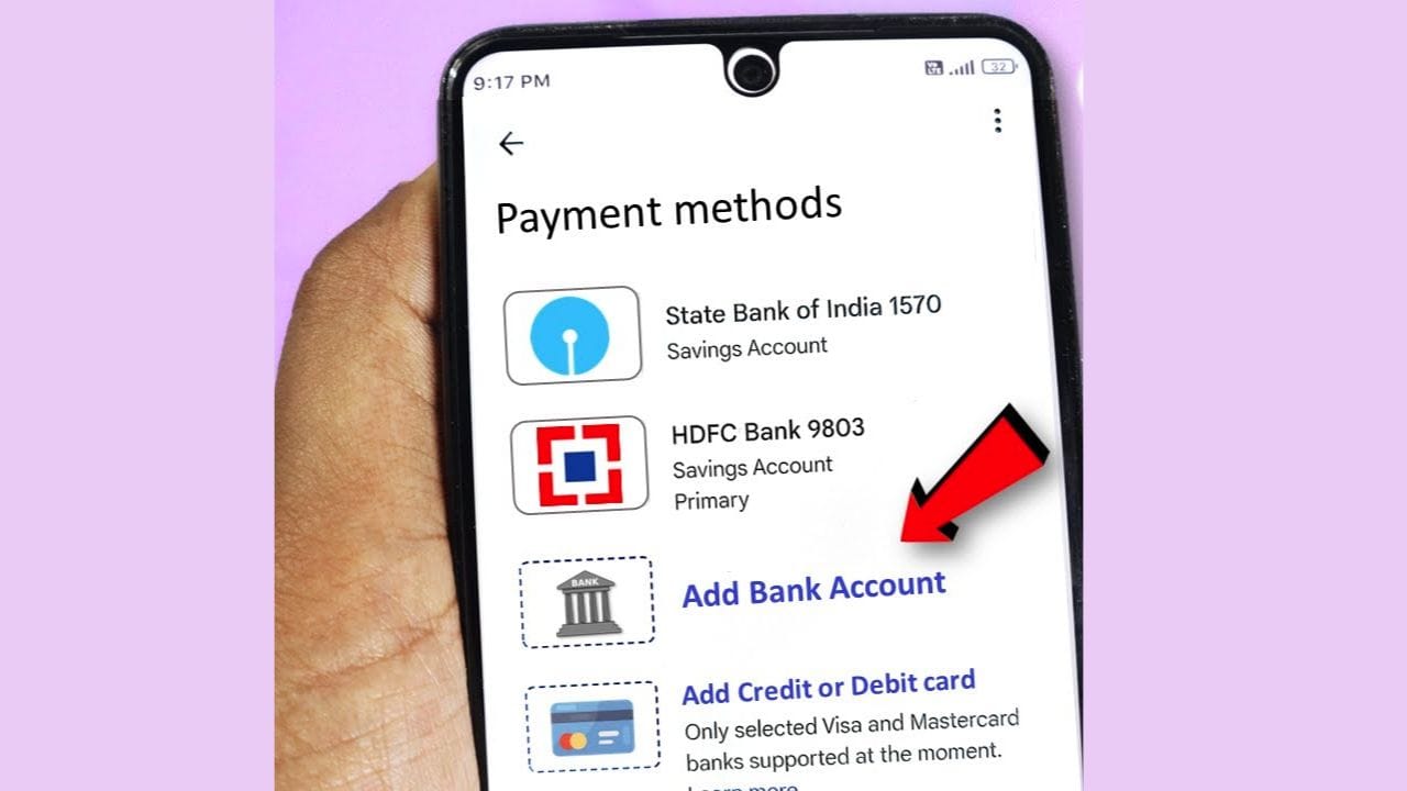 સ્ટેપ  2- પછી તમારે બેંક ખાતા પર ક્લિક કરવું પડશે. હવે તે એકાઉન્ટ પસંદ કરો જેનો પિન બદલવાનો અથવા બનાવવાનો છે.