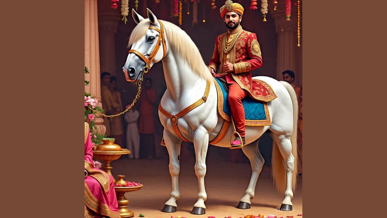 જો વરરાજા કન્યાને ઘોડી પર સવાર થઈને લેવા આવે છે, તો તે એ વાતનું પ્રતીક છે કે હવે જવાબદારીઓ નિભાવવા સક્ષમ છે. એવું પણ કહેવામાં આવે છે કે જ્યારે કન્યા પહેલીવાર તેના વરને જુએ છે, ત્યારે તેની નજર સામે ફક્ત એક જ પુરુષ હોવો જોઈએ અને તે તેનો પતિ હોવો જોઈએ. આ જ કારણ છે કે ઘોડાને બદલે ઘોડીનો ઉપયોગ કરવામાં આવે છે.
