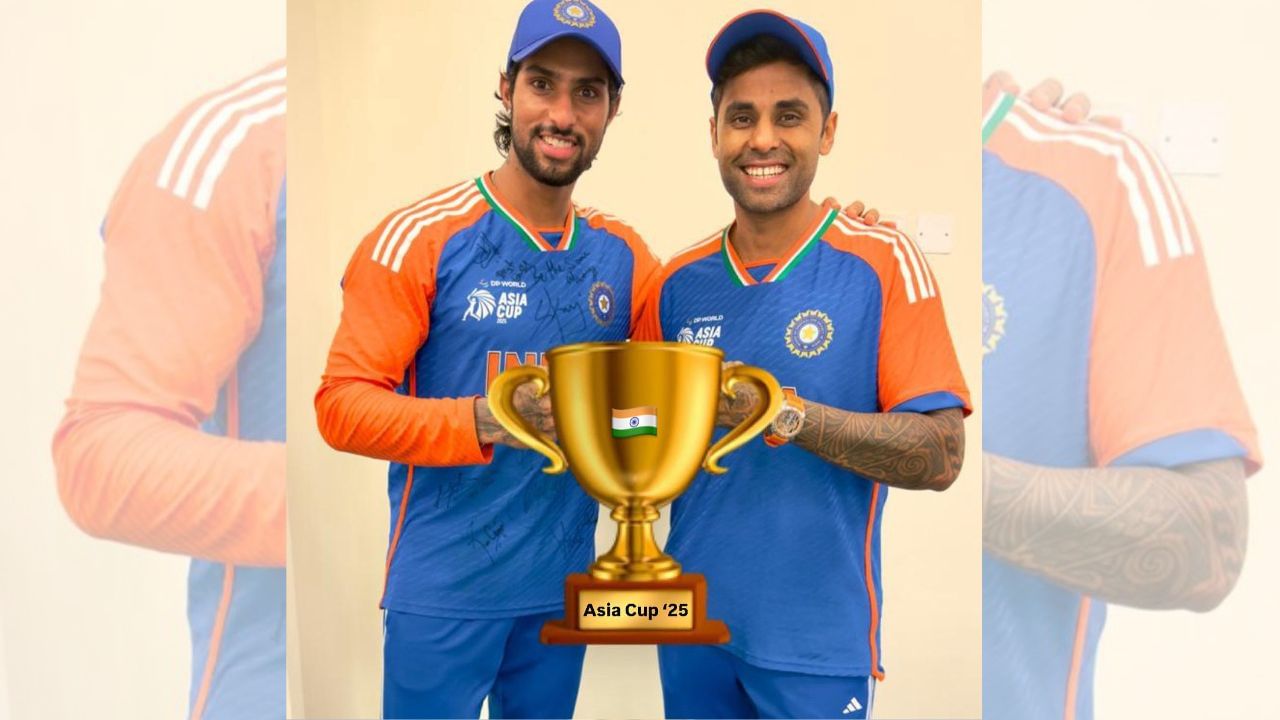 એશિયા કપની ટ્રોફી લેવાની ના પાડ્યા બાદ કેપ્ટન સૂર્યકુમાર યાદવે તિલક વર્માની સાથે ફોટો શેર કર્યો હતો. આ ફોટોમાં તેમણે ઈમોજીથી ટ્રોફી બનાવી હતી. તેમણે કેપ્શનમાં લખ્યું હતુ કે, મેચ પૂરી થયા બાદ માત્ર ચેમ્પિયનને યાદ રાખવામાં આવે છે ટ્રોફી કે ફોટાને નહી.