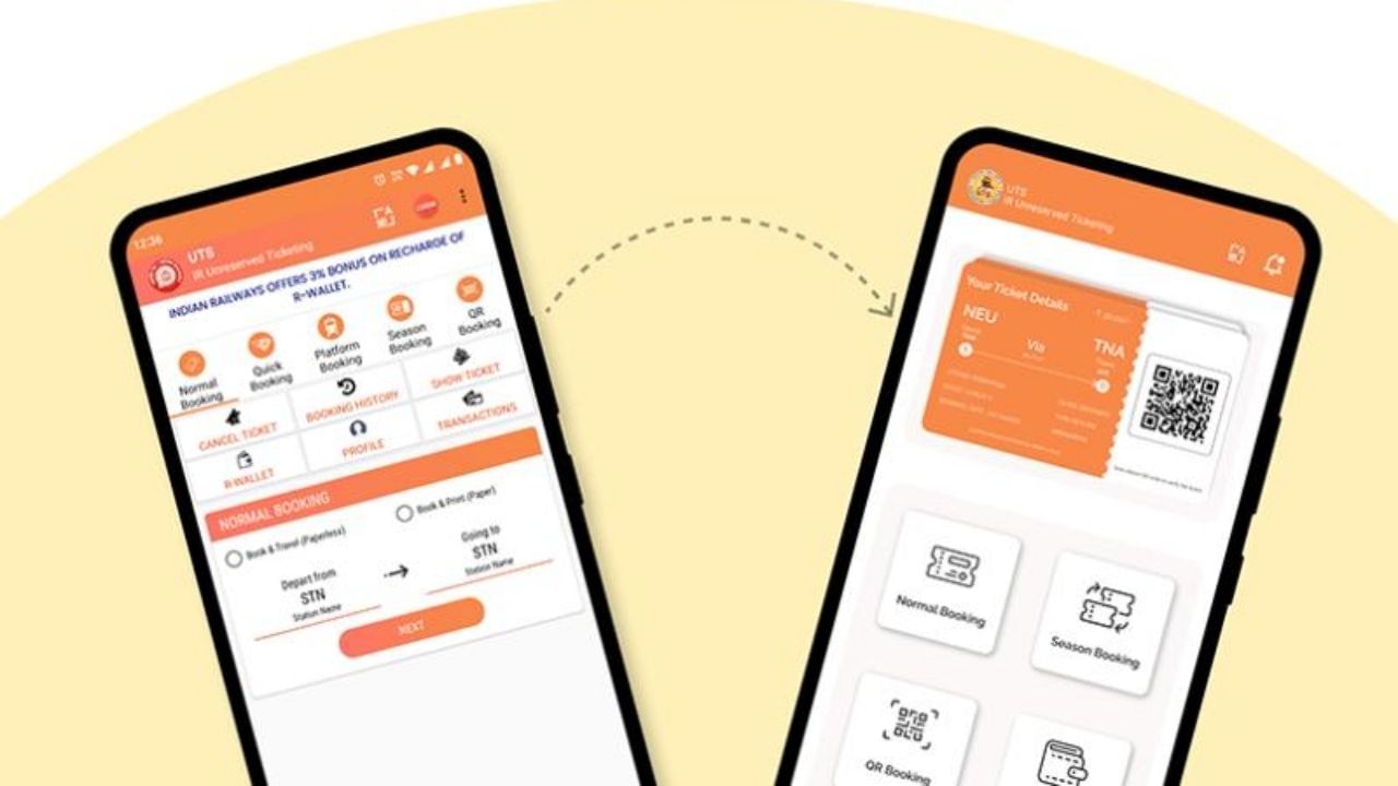 રેલવે યાત્રીઓને બે આધુનિક માધ્યમો આપી રહી છે – યૂટીએસ મોબાઈલ એપ (UTS App) અને ઑટોમેટિક ટિકિટ વિતરણ મશીન (ATVM). આ બંને માધ્યમોથી યાત્રી પોતે ટિકિટ બુક કરી શકે છે, જેનાથી સમય અને પૈસાની બચત થાય છે.