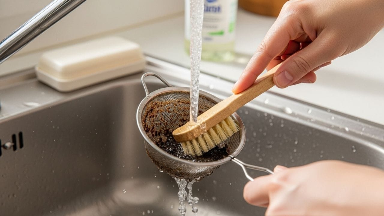 જ્યારે ગળણી લાલ થઈ જાય, ત્યારે ગેસ બંધ કરો. હવે ગળણી થોડી ઠંડી થયા પછી તેને સ્ક્રબરની મદદથી સાફ કરો. તમે તેને ધોતાં જ બળી ગયેલી ચાની ભૂકી નીકળી જશે. તમારી ચાની ગળણી નવી બની જશે.