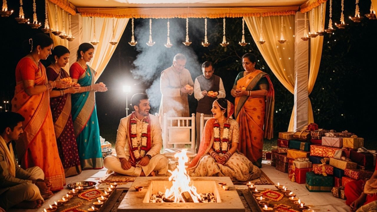 શાસ્ત્રો મુજબ દિવસ અને રાતનું રહસ્ય સમજો: જો આપણે ઊંડાણપૂર્વક જોઈએ તો દિવસ અને રાતનું લગ્ન પણ શાસ્ત્રો મુજબ જ થાય છે. તફાવત ફક્ત સંજોગોનો છે. દિવસના લગ્નમાં, યજ્ઞ, અગ્નિ પુરાવા અને દેવતાઓનું આહ્વાન મુખ્ય કેન્દ્ર હતું. જ્યારે રાત્રિનું લગ્ન નક્ષત્રોની સુસંગતતા, સમાજની સુવિધા અને સાંસ્કૃતિક ઉજવણીનું પ્રતીક બની ગયું.