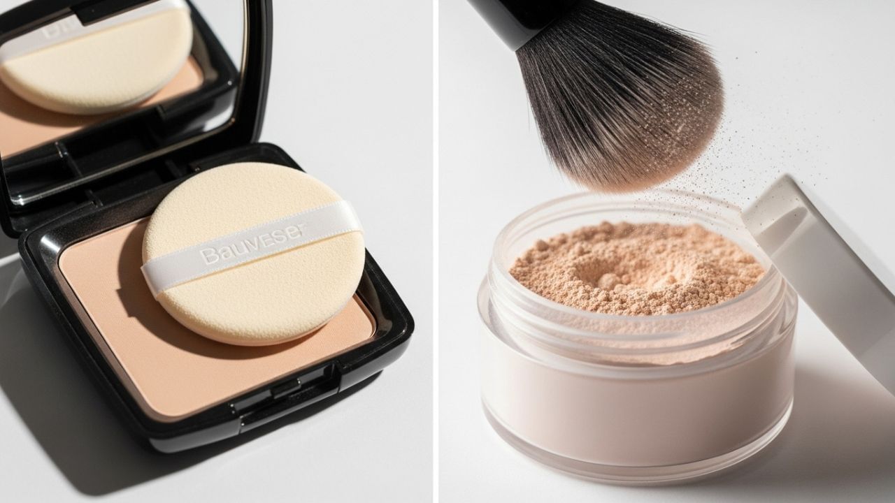 તમારા માટે કયું યોગ્ય છે?: જો તમે કામ પર, કોલેજમાં અથવા આખો દિવસ બહાર હોવ અને ઝડપી ટચ-અપ્સની જરૂર હોય તો કોમ્પેક્ટ પાવડર એક સારો વિકલ્પ છે. જો તમે આખા ચહેરાનો મેકઅપ કરી રહ્યા છો અથવા પાર્ટી, ફંક્શન અથવા ફોટોશૂટ માટે તૈયાર થઈ રહ્યા છો તો તમે લૂઝ પાવડર અથવા કોમ્પેક્ટનો બંનેમાંથી ઉપયોગ કરી શકો છો.