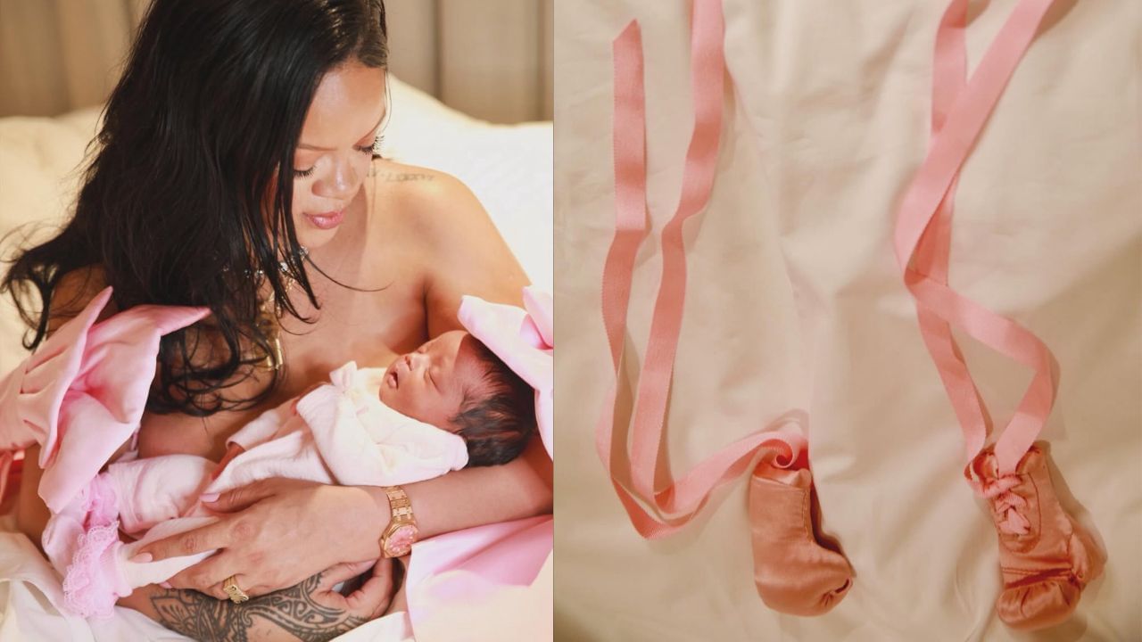 સિંગર રીહાના અને રેપર ASAP રોકીએ દીકરીનું નામ રૉકી આયરિશ મેયર્સ રાખ્યું છે. રિહાનાએ તેની દીકરી સાથે ફોટો પણ પોસ્ટ કર્યો છે. આ ફોટો સાથે નાના બોક્સિંગ ગ્લવ્સ પણ જોવા મળી રહ્યા છે.