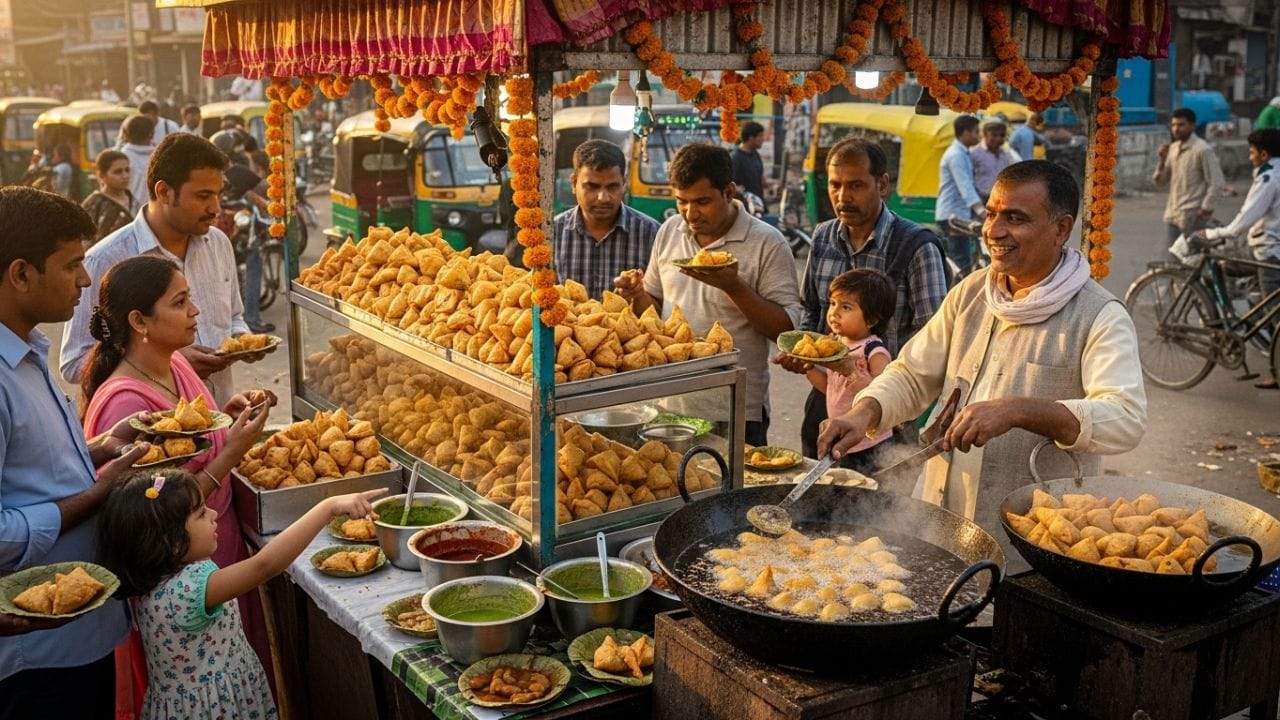 સમોસા બનાવવા માટે મેંદા, બટાટા, વટાણા, મસાલા, તેલ જેવી સામગ્રી કામ લાગે છે. સ્ટોલ સેટઅપ, સાધનો અને કાચા માલ સાથે આ બિઝનેસ લગભગ ₹25,000 થી ₹40,000 માં શરૂ થઈ શકે છે.