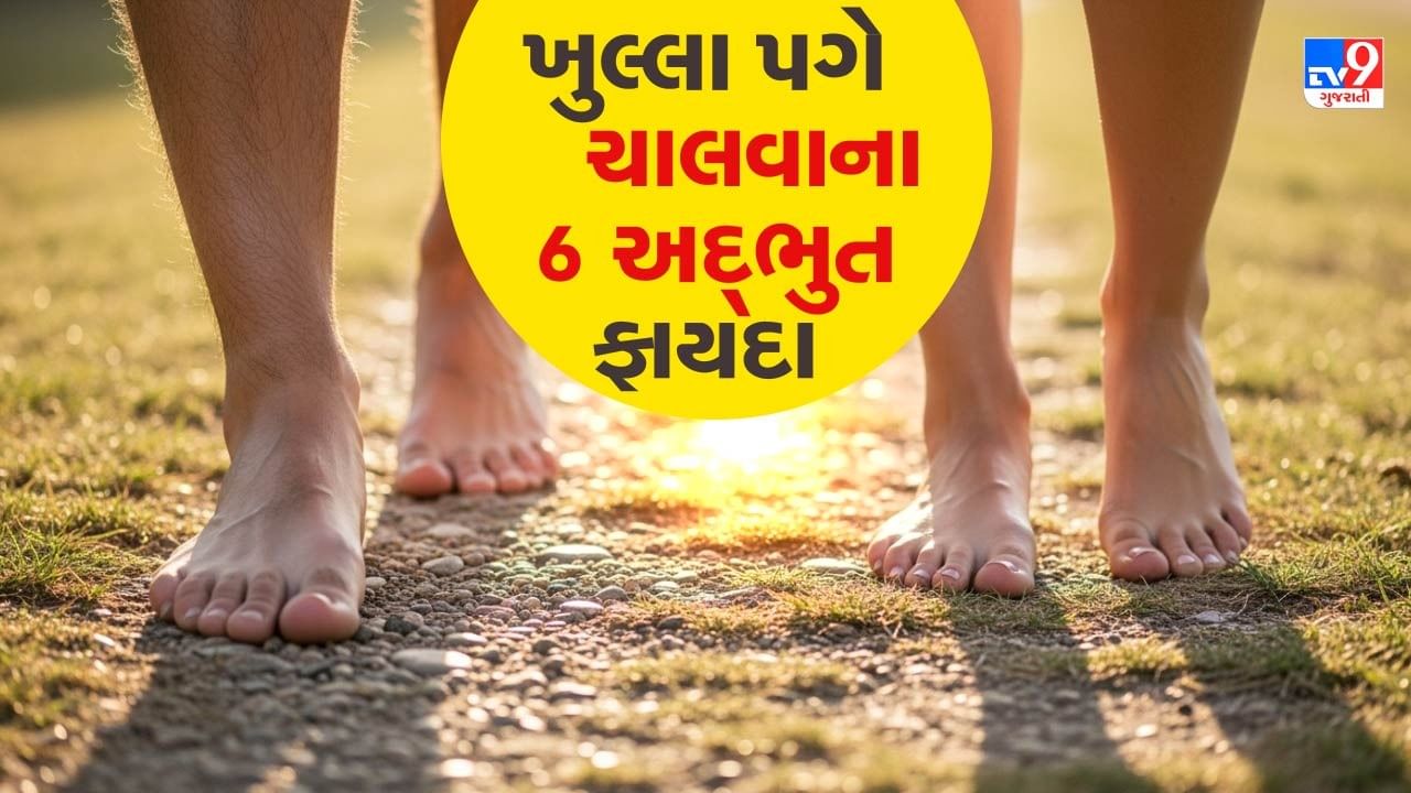 જ્યારે આપણે ઘાસ, માટી અથવા રેતી પર ખુલ્લા પગે ચાલીએ છીએ, ત્યારે પગના તળિયાની ચામડી જમીન સાથે સીધી સ્પર્શમાં આવે છે. પગના તળિયામાં ઘણા મહત્વપૂર્ણ પ્રેશર પોઈન્ટ્સ અથવા મર્મબિંદુઓ હોય છે, જે શરીરના મુખ્ય અંગો, નર્વસ સિસ્ટમ અને ઊર્જા ચેનલ્સ સાથે જોડાયેલા છે. આ પોઈન્ટ્સ પર કુદરતી દબાણ પડવાથી શરીરમાં સૂક્ષ્મ સ્તરે ઉત્તેજના સર્જાય છે અને અનેક પ્રકારના લાભ મળે છે. પ્રેશર પોઈન્ટ્સ પર થતા હળવા દબાણથી નર્વસ સિસ્ટમને શાંતિ મળે છે અને માનસિક તાણ ઘટે છે.