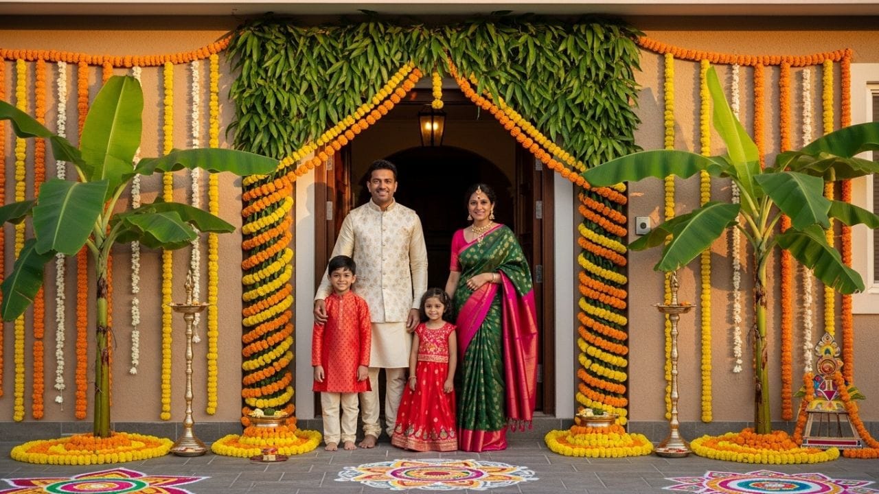 હવા અને પર્યાવરણને સ્વચ્છ રાખે છે: આંબાના પાંદડામાંથી બનેલું તોરણ ફક્ત ધાર્મિક પરંપરા સાથે જ સંકળાયેલું નથી, પરંતુ તેનો વૈજ્ઞાનિક આધાર પણ છે. કેરીના લીલા પાંદડા, જેમાં દાંડીનો પણ સમાવેશ થાય છે, તોડ્યા પછી પણ થોડા સમય માટે પ્રકાશસંશ્લેષણ ચાલુ રાખે છે. આ પાંદડા ઓક્સિજન છોડે છે અને હવામાં હાજર કાર્બન ડાયોક્સાઇડને શોષી લે છે. આ પાંદડા પ્રકાશસંશ્લેષણ પ્રક્રિયા દ્વારા પર્યાવરણને શુદ્ધ કરે છે. દરવાજા પર તોરણ તરીકે લટકાવેલા પાંદડા હવામાં તાજગી ભરીને ઘરના પ્રવેશદ્વાર પર સ્વચ્છ વાતાવરણ જાળવી રાખે છે.