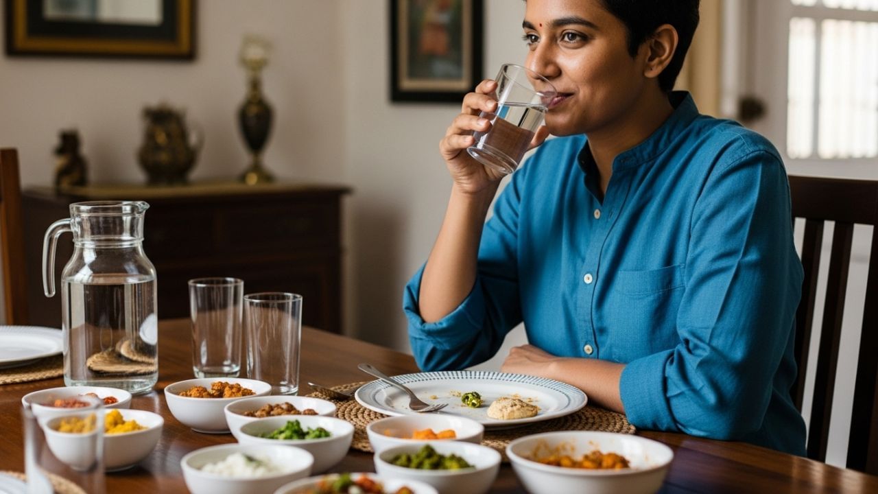 ભોજન પછી તરત જ પાણી પીવું કેવી રીતે નુકસાનકારક છે - ડૉ. આર.પી. પરાશર જણાવ્યું કે જમતી વખતે થોડું પાણી પીવું યોગ્ય છે. વધુમાં, જમતા પહેલા થોડું પાણી પીવાથી તમને ઓછું ખાવામાં મદદ મળે છે અને પાચનમાં સુધારો થાય છે, જેનાથી વધુ પડતું ખાવાનું ટાળી શકાય છે.