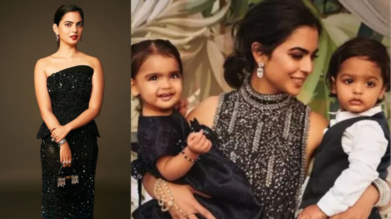 આ ફોટામાં, ઈશા વેસ્ટર્ન લુકમાં જોવા મળે છે. તેણે બ્લેક ઓફ-શોલ્ડર શિમરી ડ્રેસ અને મેચિંગ બેગ કેરી કરી છે. તેના ન્યૂડ મેકઅપ અને હેરસ્ટાઈલથી આ લુક વધુ ગ્લેમરસ બન્યો છે.