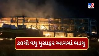 અકસ્માત બાદ બસ બની ગઇ આગનો ગોળો, 40 મુસાફરો પૈકી 20 થયા જીવતા ભડથુ, જુઓ Video