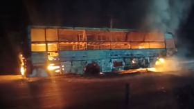 ભચાઉમાં ખાનગી બસમાં આગ લાગતા અફરાતફરીનો માહોલ