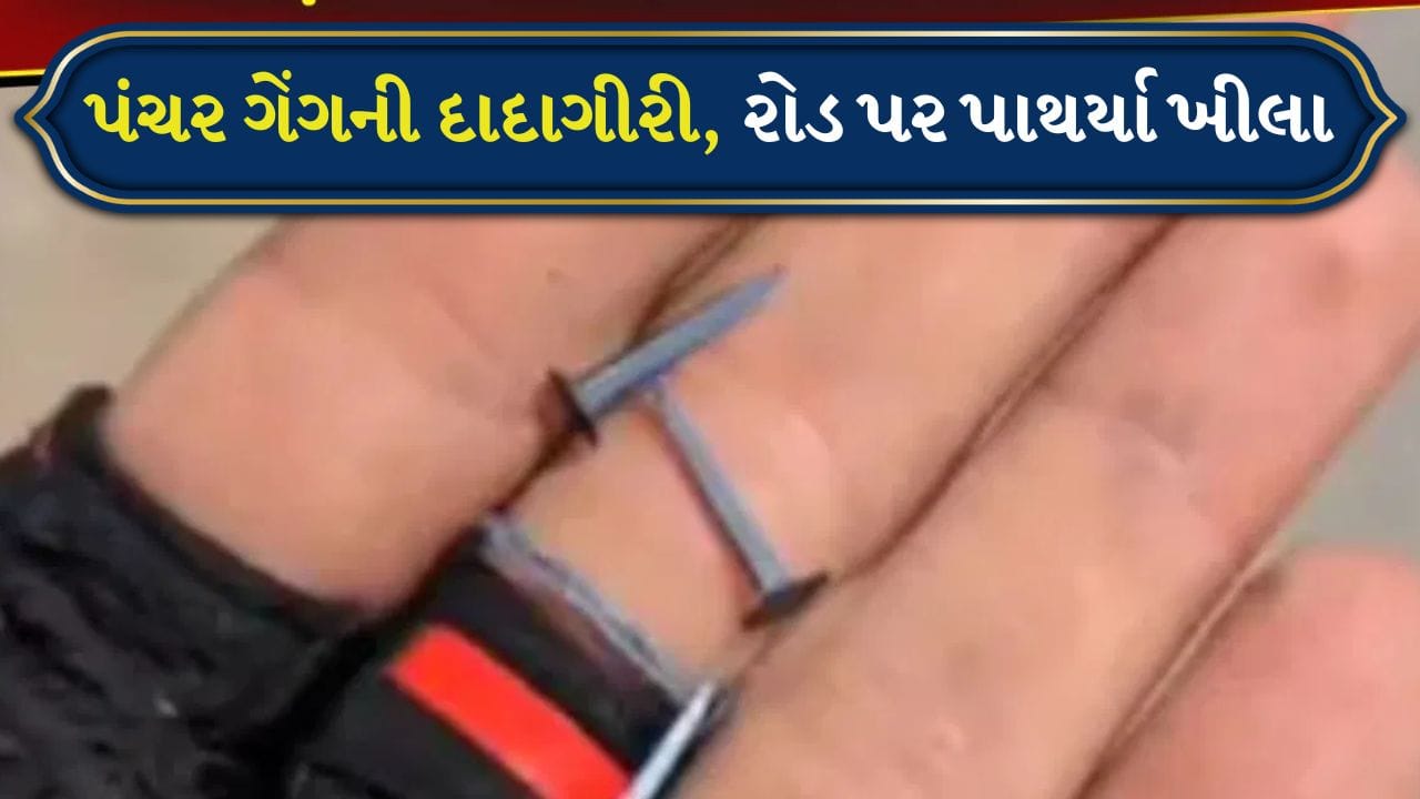 Viral Video: પંચર ગેંગ અહીં તબાહી મચાવી રહી છે, કાર સવારોને લૂંટવા માટે રસ્તા પર લગાવે છે ખીલા