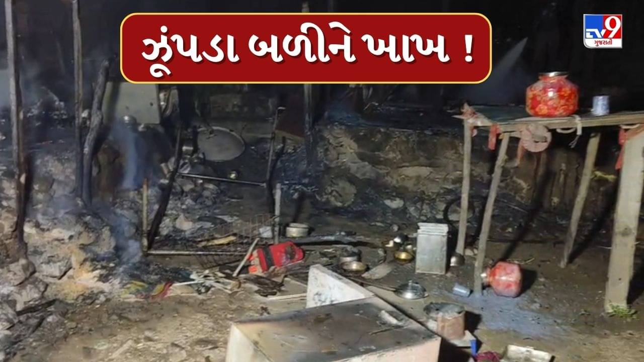 Junagadh : કેશોદ પંથકમાં આગ લાગતા ઝૂંપડા બળીને ખાખ ! દૂર-દૂર સુધી જોવા મળ્યો ધૂમાડો, જુઓ Video
