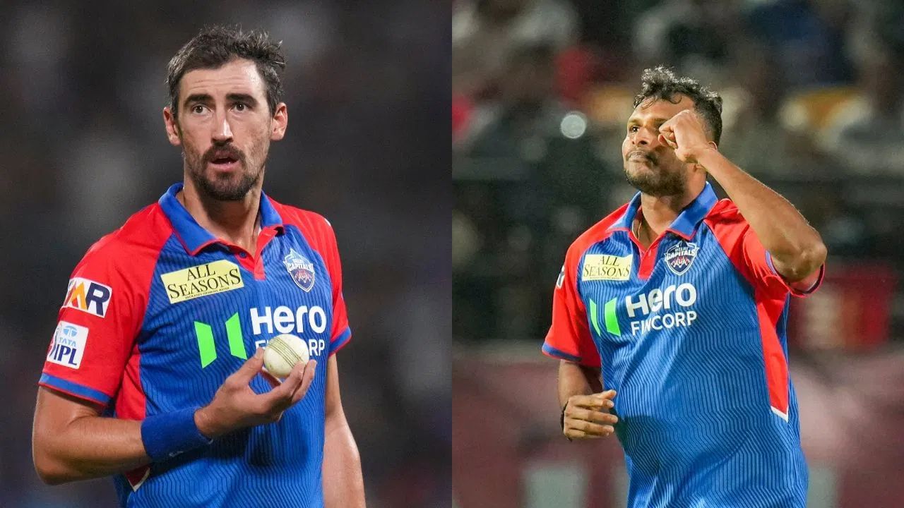 દિલ્હી કેપિટલ્સ (DC) ઓસ્ટ્રેલિયન ફાસ્ટ બોલર મિશેલ સ્ટાર્ક (11.75 કરોડ રૂપિયા) અને ડાબોડી ભારતીય ફાસ્ટ બોલર ટી નટરાજન (10.75 કરોડ રૂપિયા) ને રિલીઝ કરી શકે છે. (ફોટો: પીટીઆઈ)