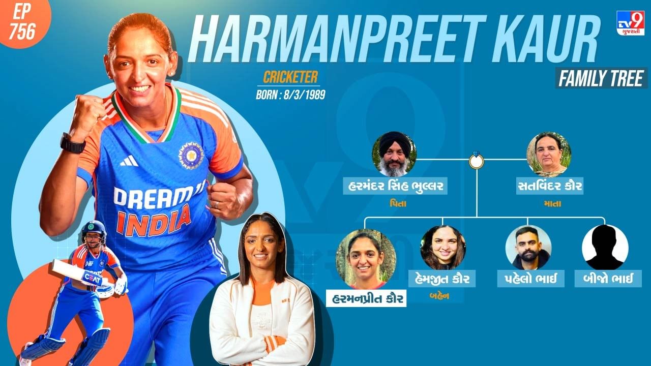 મહિલા ટીમની કેપ્ટન હરમનપ્રીત કૌરના પરિવાર અને પર્સનલ લાઈફ વિશે જાણો