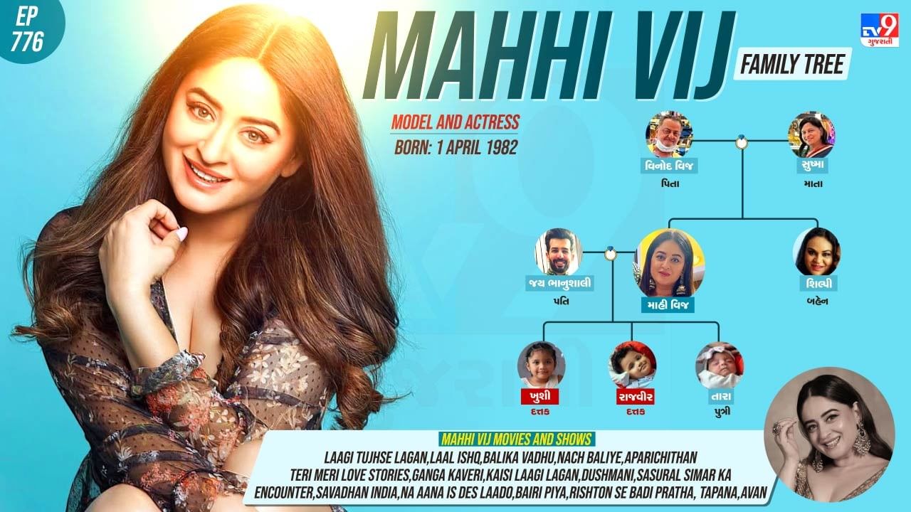 Indian model and actress Mahhi Vij family tree