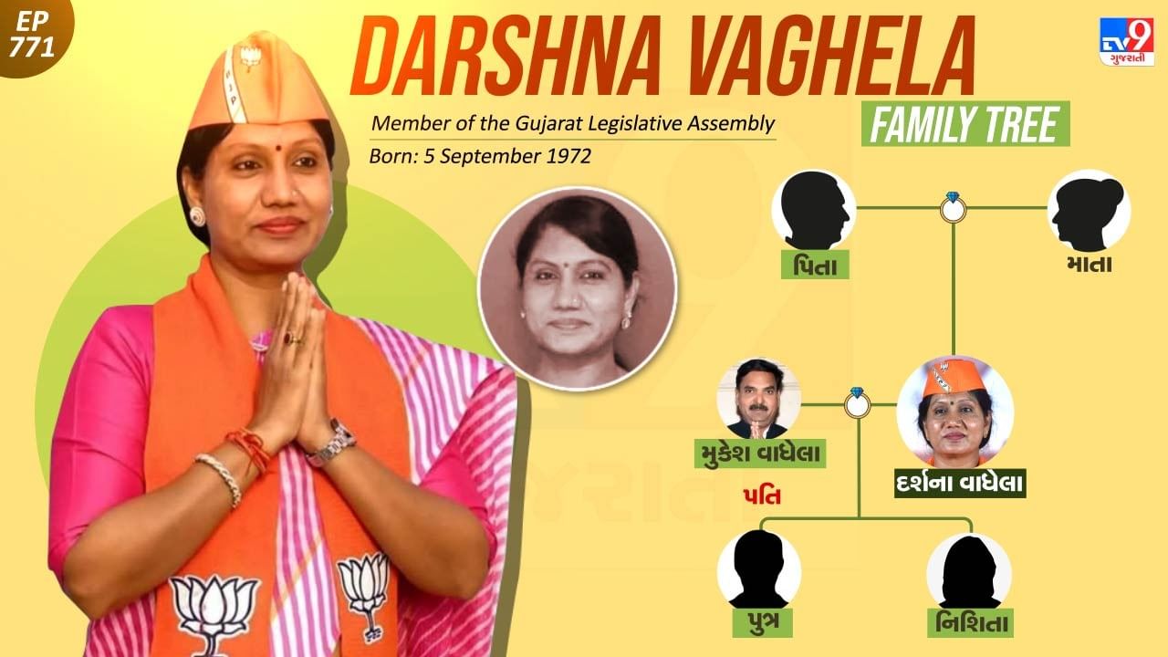 દર્શના વાઘેલાના પરિવારમાં કોણ કોણ છે, જુઓ ફોટો