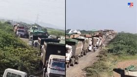 ભુજ ખાવડા હાઇવે પર સર્જાયો અકસ્માત, 10 કિલોમીટર વધુ ટ્રાફિકજામ