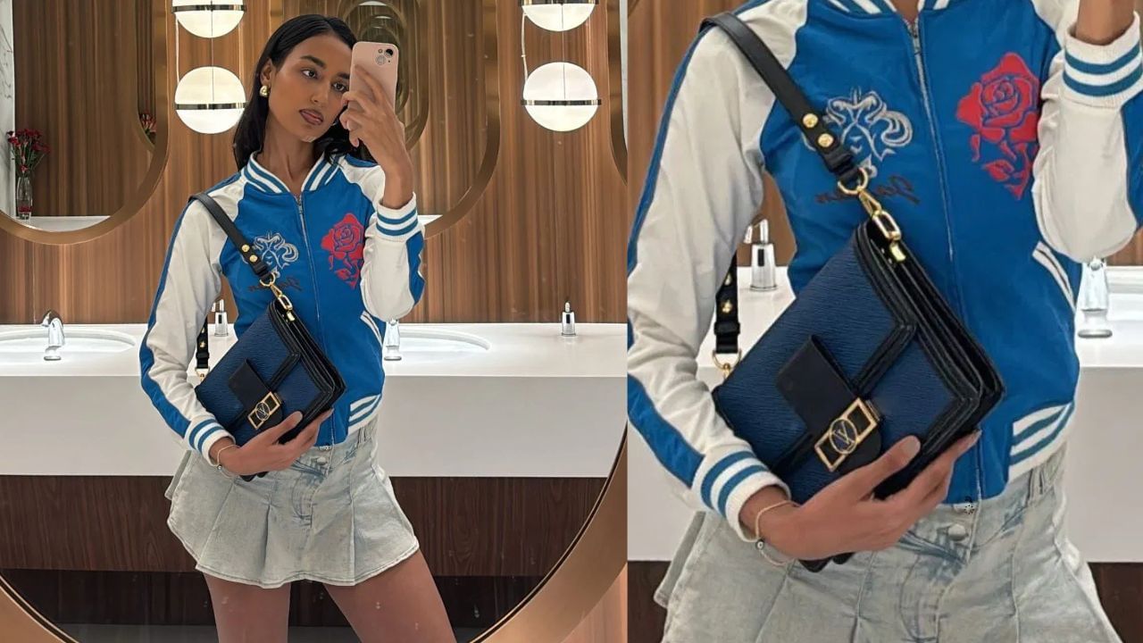 માહિકા વેસ્ટર્ન આઉટફિટ્સમાં પણ ખૂબ જ સુંદર લાગે છે. આ ફોટામાં, માહિકા મીની સ્કર્ટમાં એક સુંદર લુક આપી રહી છે. તેણીએ સ્લિંગ બેગ કેરી કરી હતી અને જેકેટથી તેના લુકને પૂર્ણ કર્યો હતો. આ લુક આઉટિંગ માટે પરફેક્ટ છે.