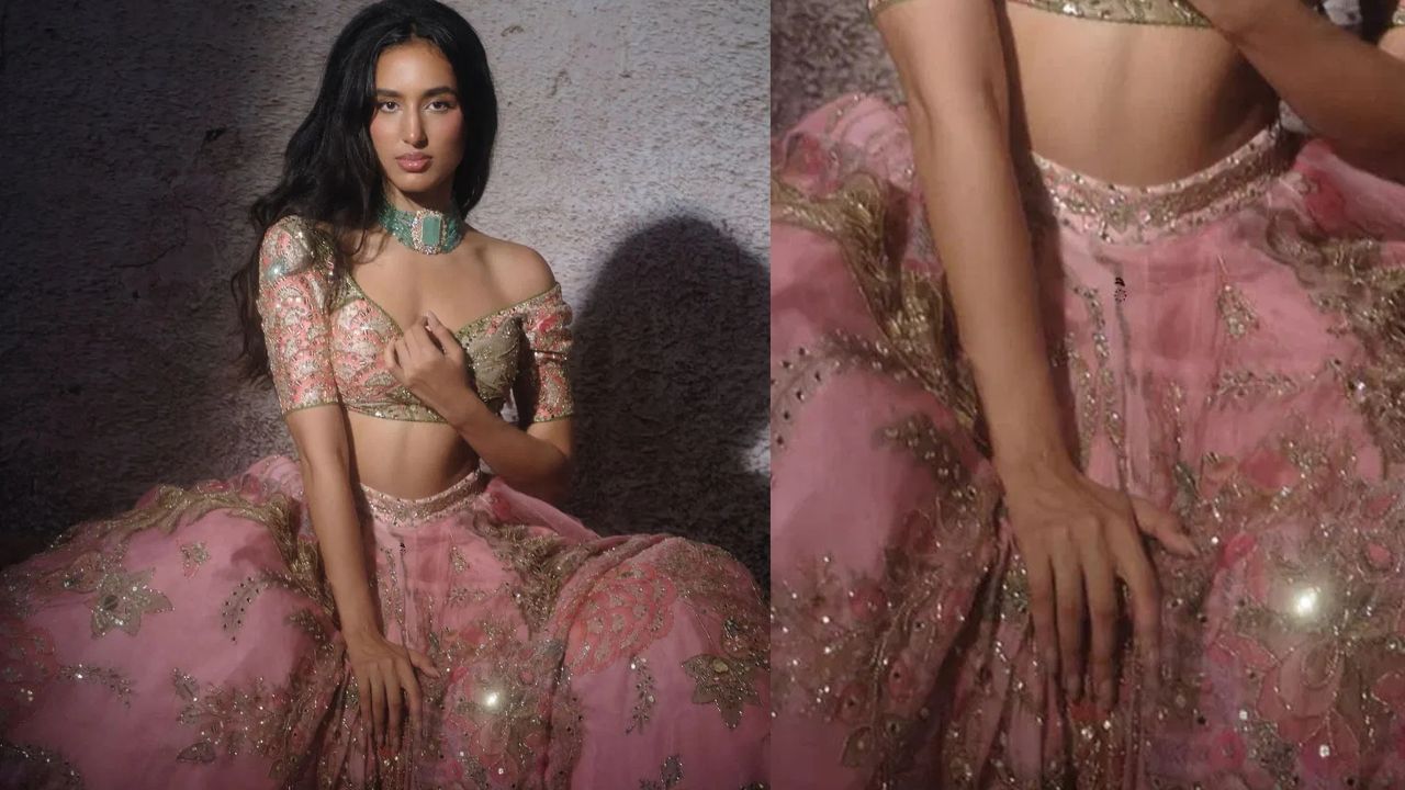 માહિકા આ ​​ગુલાબી લહેંગામાં એકદમ સુંદર લાગી રહી છે. તેણે મેચિંગ બ્લાઉઝ અને ચોકર સેટ પહેરી તેના લુકને પૂર્ણ કર્યો. આ આઉટફિટમાં તે ખૂબ જ સુદંર લાગી રહી છે.