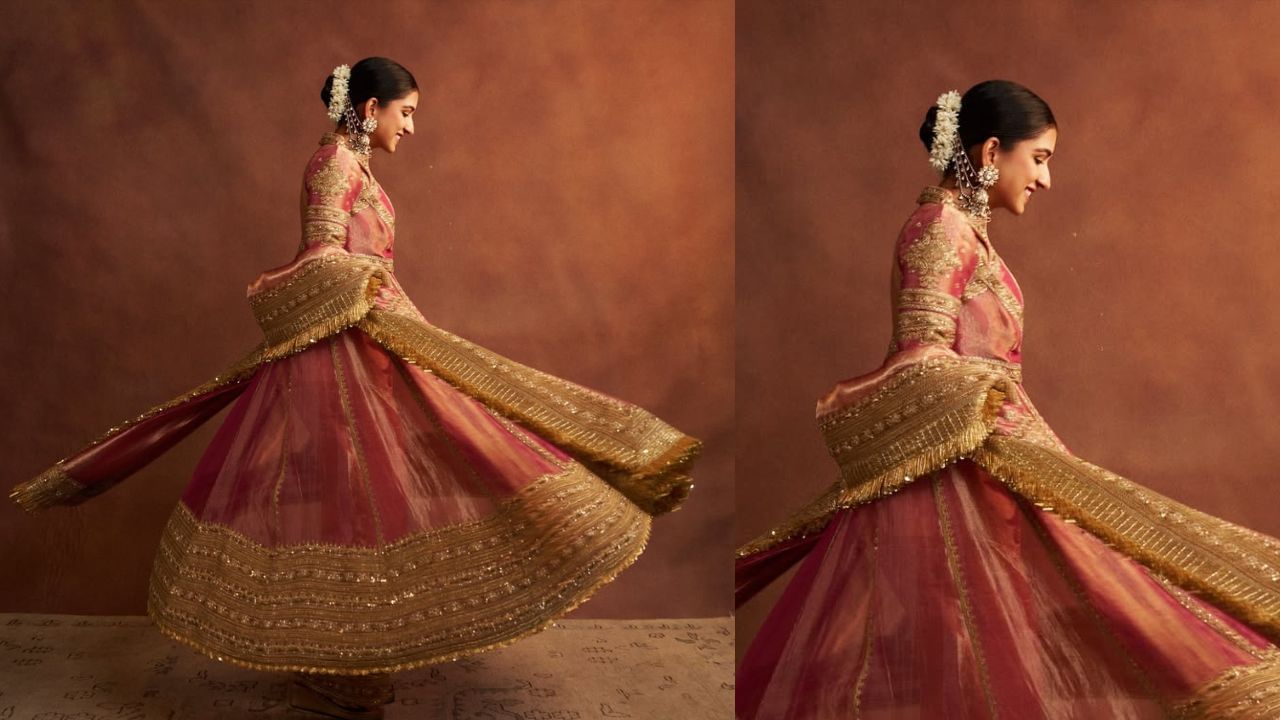 આ ડ્રેસ પહેરીને, રાધિકા કોઈ રાજકુમારીથી ઓછી દેખાતી નહોતી. રાધિકા મર્ચન્ટની સ્ટાઇલ હિટ રહી છે, અને તેના લુકની ઘણી પ્રશંસા થઈ છે. રાધિકાનો ડ્રેસ ત્રણ-પીસનો અનારકલી સેટ હતો, જેમાં ગુલાબી-સોનેરી સિલ્ક કુર્તો હતો. 