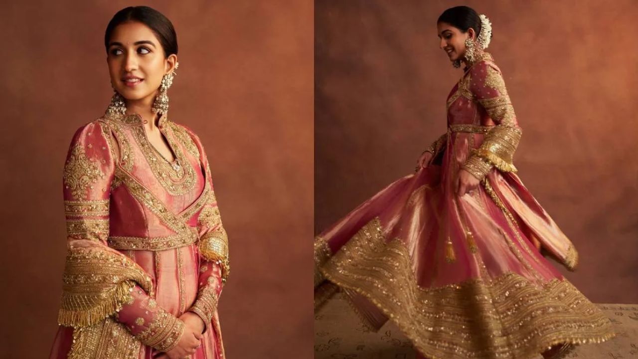 17 ઓક્ટોબરના રોજ રિલાયન્સની દિવાળી પાર્ટીમાં રાધિકા મર્ચન્ટે પોતાના શાહી અને ગ્લેમરસ દેશી સ્ટાઇલથી બધાનું ધ્યાન ખેંચ્યું હતું. અંબાણી પરિવારની સૌથી નાની પુત્રવધૂએ ખાસ પ્રસંગ માટે સુંદર ગુલાબી અને સોનેરી એથનિક અનારકલી ડ્રેસ પહેર્યો હતો, જે પ્રખ્યાત ભારતીય ડિઝાઇનર જોડી અબુ જાની અને સંદીપ ખોસલા દ્વારા ડિઝાઇન કરવામાં આવ્યો હતો. 